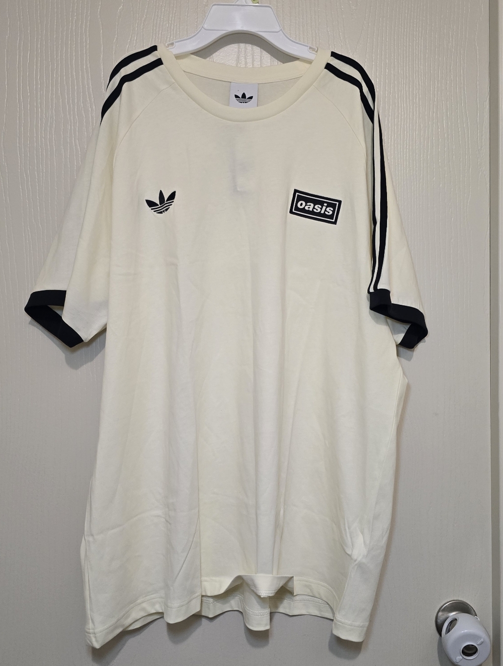 NWT Adidas Originals X Oasis 2025 Tour 3-Stripes T-Shirt Mens Sz XXL KT3446